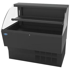 Federal Industries ELPRSS-6 Elements 71" Black Low Profile Air Curtain Merchandiser