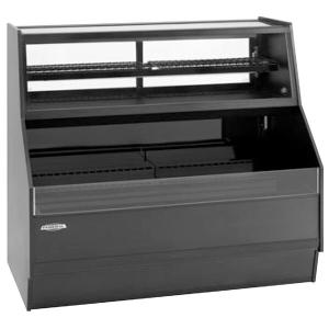 Federal Industries ESSRC-5052 Elements 50" Black Air Curtain Merchandiser with Convertible Top