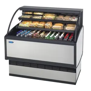 Federal Industries LPRSS4 48" Low Profile Air Curtain Merchandiser
