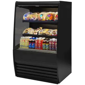 Federal Industries VRSS-3660C Vision Series 36" High Profile Curved Refrigerated Self-Serve Merchandiser with Two Shelves