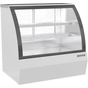 Beverage-Air CDR4HC-1-W 49" Curved Glass White Refrigerated Bakery / Deli Display Case
