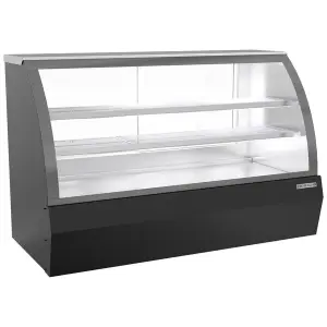 Beverage-Air CDR6HC-1-B 73" Curved Glass Black Refrigerated Bakery / Deli Display Case