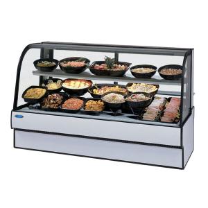 Federal Industries CGR7748CD 77" Curved Glass Refrigerated Deli Case