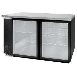 Beverage-Air BB58HC-1-G-B-WINE 59" Black Counter Height Glass Door Back Bar Wine Refrigerator