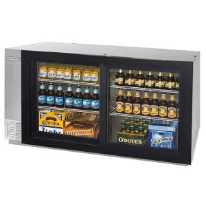 Beverage-Air BB58HC-1-GS-S-WINE 59" Stainless Steel Counter Height Sliding Glass Door Back Bar Wine Refrigerator