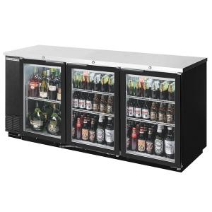 Beverage-Air BB78HC-1-G-B-WINE 79" Black Counter Height Glass Door Back Bar Wine Refrigerator