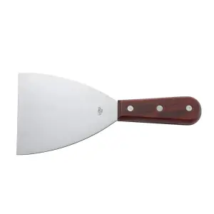 Winco TN54 Scraper w/ 4 1/2 x 4" Blade & Mirror Finish