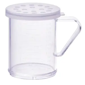Winco PDG-10CXL 10 oz Shaker/Dredge w/ Handle, Polycarbonate