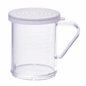 Winco PDG-10CM 10 oz Shaker/Dredge w/ Handle, Polycarbonate