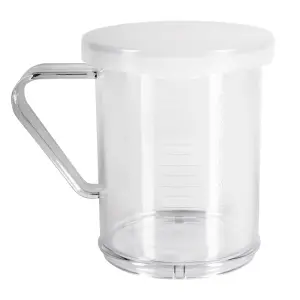 Winco PDG-10CL 10 oz Shaker/Dredge w/ Handle, Polycarbonate