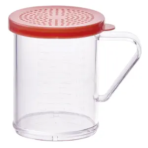 Winco PDG-10R 10 oz Shaker/Dredge w/ Handle, Polycarbonate