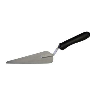 Winco TKP-62 Pie Server w/ 6 7/8" x 5 7/8" Blade - Black Polypropylene Handle