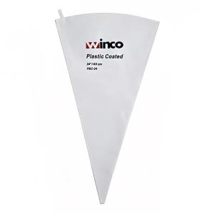 Winco PBC-24 24" Pastry Bag w/ Cotton Exterior, Plastic Coated Interior