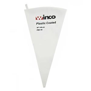 Winco PBC-18 18" Pastry Bag w/ Cotton Exterior, Plastic Coated Interior