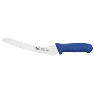 Winco KWP-92U 9" Bread Knife w/ High Carbon Steel Blade & Blue Poly Handle