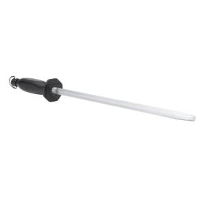Winco K-34S 14" Round Premium Sharpening Steel w/ Ergonomic Polypropylene Handle